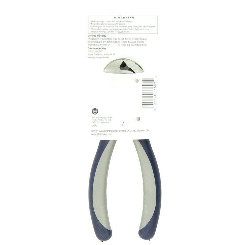 Allied Tools 7" END NIPPER PLIERS,31607
