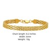 18K gold mesh bracelet for women's fashionable tennis bracelet with