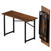 Lutown-Teen 47 inch Folding Desk No Assembly Required, Writing Gaming