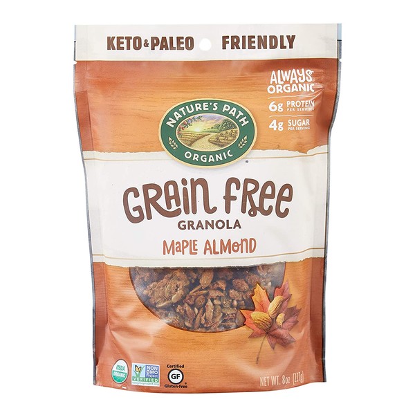 Nature’s Path Maple Almond Grain-Free Granola, Healthy, Organic, , 8 Ounce Bag (Pack of 6)