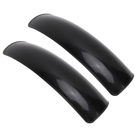Electric Wheelchair Mudguards, Glossy Black Scratch resistive Wheelchair Splash Guard Replacement Parts Easy Installation Wheelchair Mudguards Set