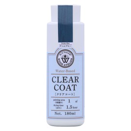 Washin Paint CC-07 Water Based Urethane Varnish Wood Atelier Clearcoat 6.1 fl oz (180 ml) Wood Coating CC-07 Denim Blue