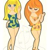 VINTAGE 1960s Mini Mods Paper DOLL LASER REPRODUCTION~O