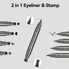 4Pcs Erinde Double-headed Liquid Eyeliner Stamp Pen Set, Eye Liners
