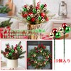 DRERIO Christmas Tree Ornaments, Pack of 15, Ball Diameter 0.9