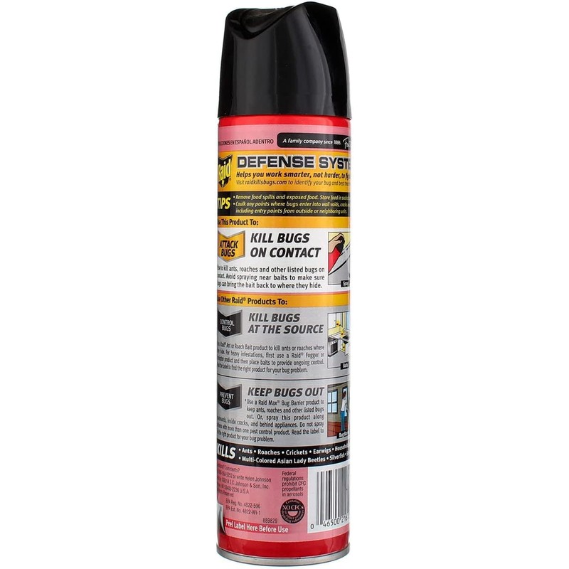 Raid Ant and Roach Kills on Contact No Lingering Chemical