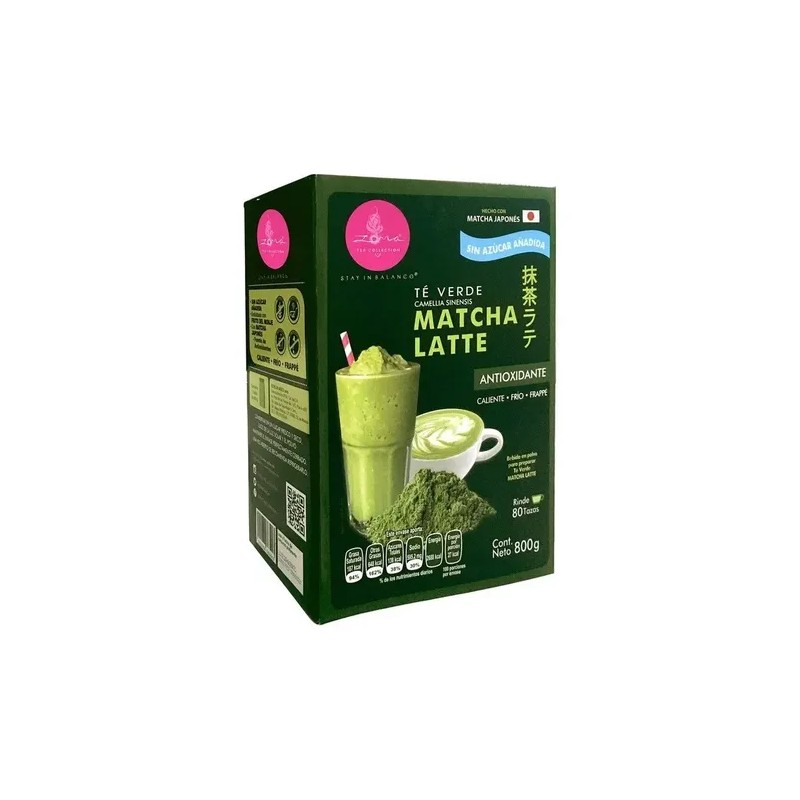 Té Verde Matcha Latte Sin Azúcar Zoma Tea 800 G