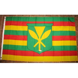 Kanaka Maoli Flag 3'x5' Hawaiian Banner