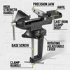 STEINBRÜCKE 3.3"Movable Home Vice Dual-Purpose Combined 360°Swivel Base Work For