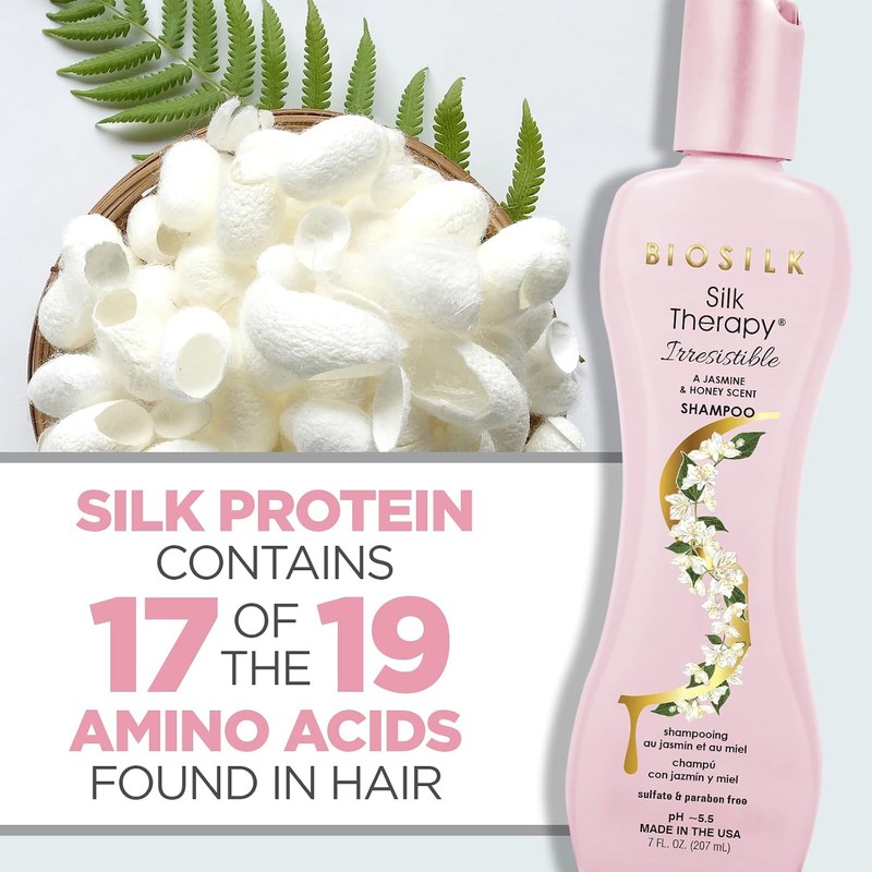 BioSilk Irresisitble Collection Silk Therapy Shampoo, Jasmine & Honey Scent,