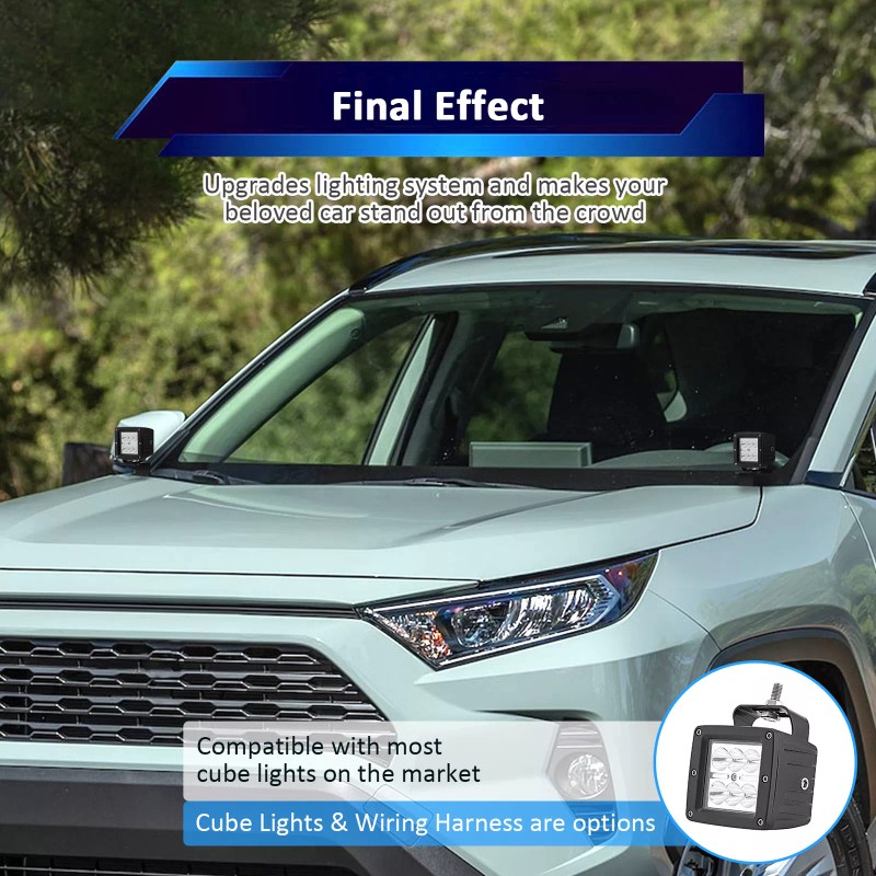 SI For Toyota RAV4 2019-2023 - LED Pod Hood Ditch