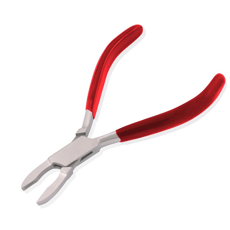 OdontoMed2011 Small Ring Closing Pliers Pvc Grip Handle (Red Grip)