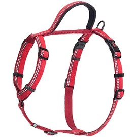 HALTI Walking Harness - Lightweight Dog Harness with Handle, Reflective & Adjustable, Ideal for Puppy Walks, Suitable for Small Dogs and Puppies (Size S, Red)