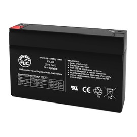 AJC Battery Compatible with Criticare Systems 5040 Pulse Oximeter 6V 1.3Ah Battery
