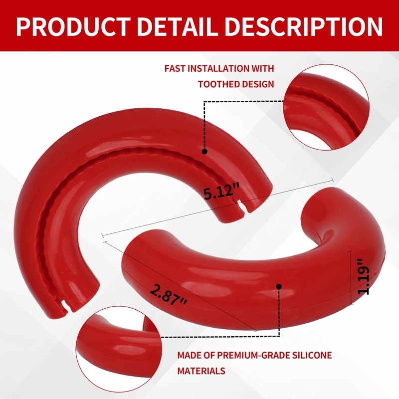 Tow Hook Covers Compatible with Ford F-150 Accessories (2004–2025), Ford