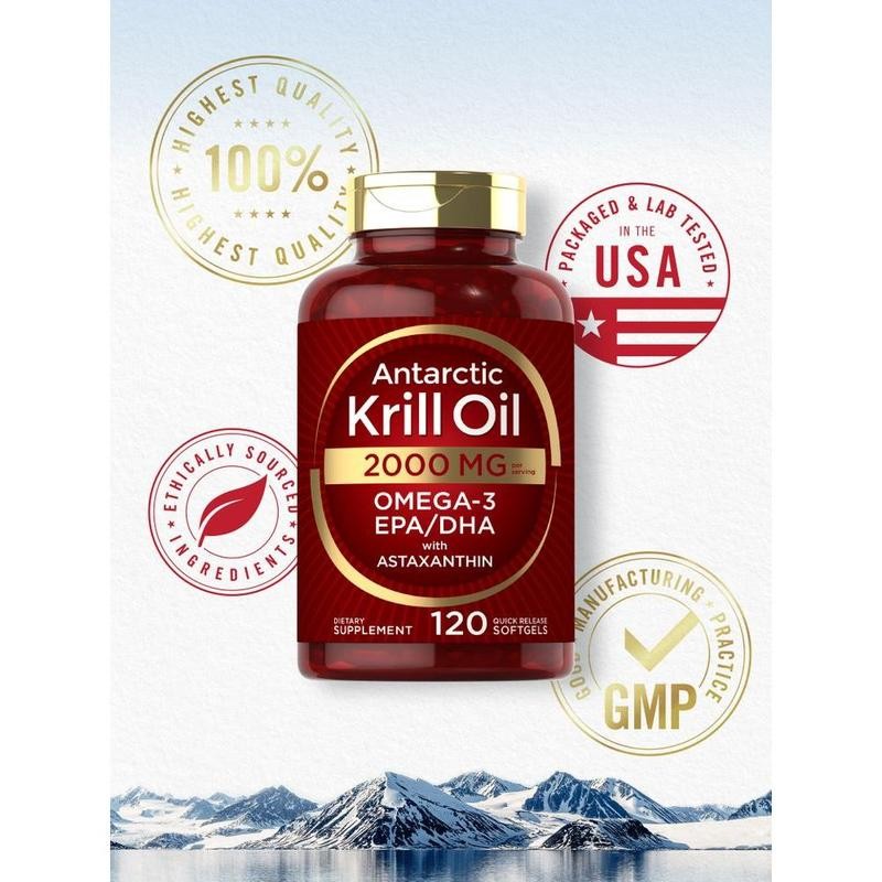 Antarctic Krill Oil 2000mg | 120 Softgels
