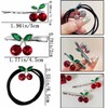 Heogacinlia 9 PCS Red Cherry Hair Clips Cute Fruit Hair