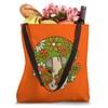 Vintage Merry Mushrooms, 1970s Hippie Nostalgia Tote Bag