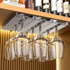 DESONAUT 2 Pcs Wine Glass Holder,Stemware Rack Punch-free Hanging Under