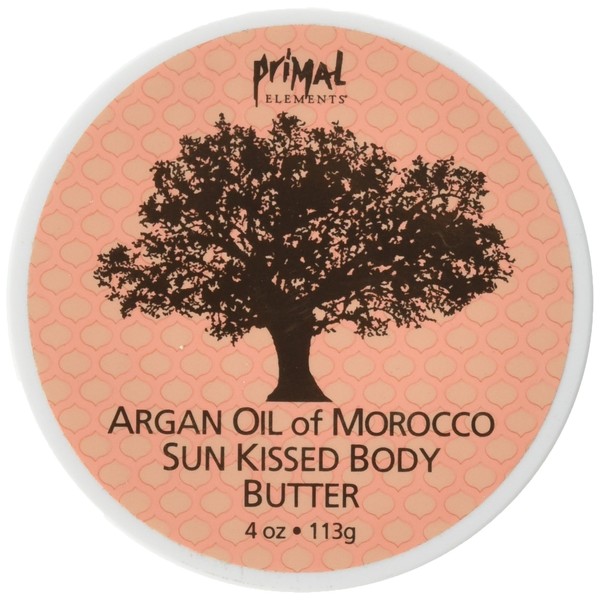 Primal Elements Argan Oil of Morocco Sun Kissed Body Butter, 4 Ounce