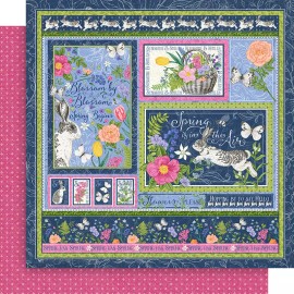 Graphic 45 8 Sheets Graphic 45 - Spring Is In The Air 12x12 Paper Collection Set Easter