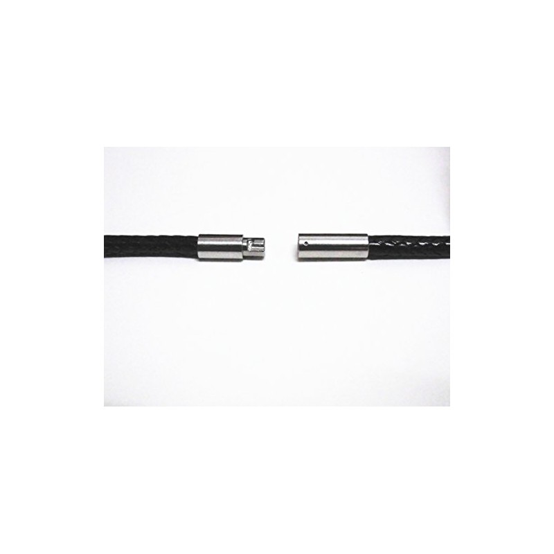 Glory Qin - Cuerda de piel negra de 2 mm