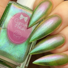 Cupcake Polish Eldhraun - Pea Green Nail Polish Shifting Nail Polish by Cupcake Polish
