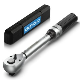 GOYOJO Torque Wrench, Preset Type, Insertion Angle (1/4 inch) 5-25 N.m, Compatible with Both Rotations, Torque Accuracy, ±3%, For Automobiles, Trains, Motorcycles, Machine Maintenance, Work Tools (5 -