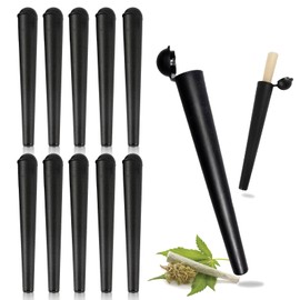 Joint Case, Pack of 10 Transport Sleeves, 120 mm Case Tube, Joint Case, Joint Box, Joint Storage, Joint Sleeves, Joint Sleeves, Joint Sleeves, Plastic Joint Covers, for Paper and Small Parts (Black)