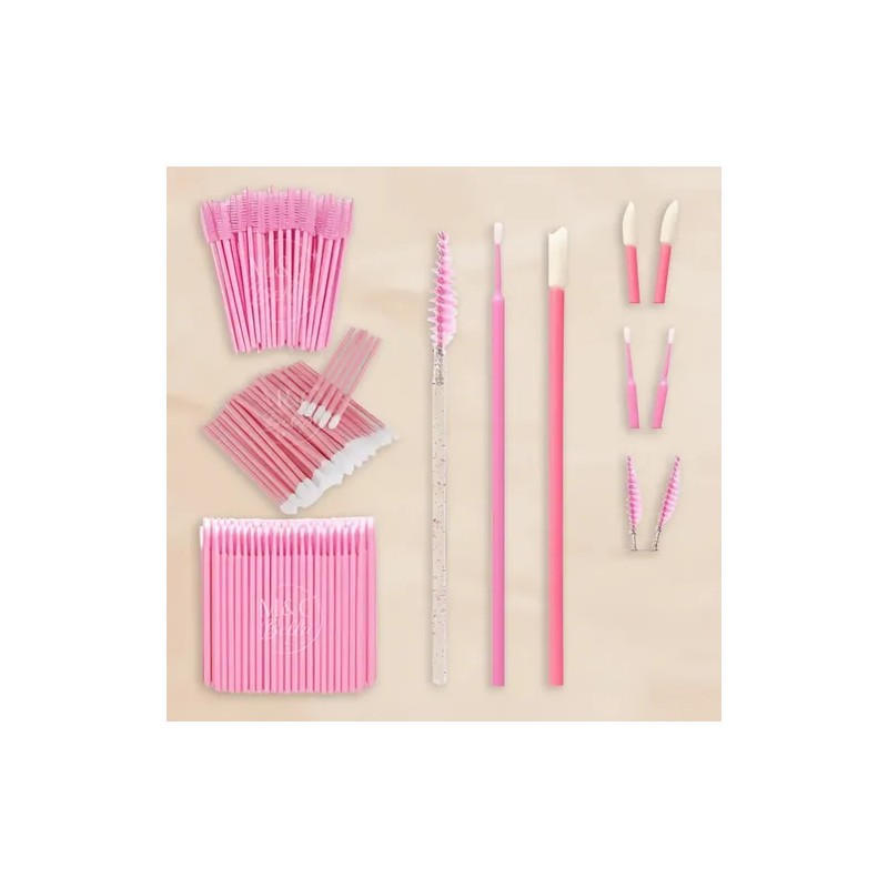 100 Microbrush+50 Cepillos+50 Lip Brush Para Pestañas