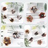 MOTIBACK 2.5cm Kleine Blumen Haarspangen, Rutschfeste Mini Haarclips mit Starken