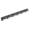 Ralbay LED Black Modern Vanity Light 6 Light Matte Black