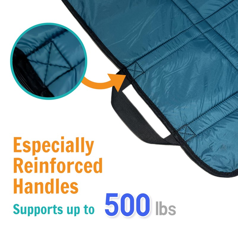 NurtureCare Upgraded 3-Layer Comfort Positioning Bed Pad with Handles Washable