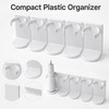 Adhesive Storage Rack for Bathroom Organization – Slim Plastic Wall-Mount