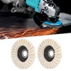 2Pcs 5in Grinding Disc Wave Shape Wool Felt Polishing Wheel