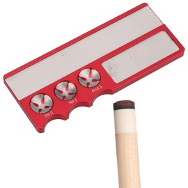 GLOGLOW. Pool Cue Tip Repair Billiard Maintenance Billiard Clamp Repair Tool Multifunctional Aluminum Alloy Material Billiard Cue Tip Billiard Tip Maintenance Tool (Red)