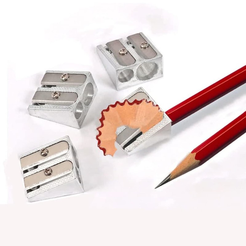 Pack of 4 Pencil Sharpeners - 4 x Traditional Double