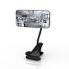ZMJCGLXY Clampable Convex Safety Mirror 6.4"*3" in Glass Material, Black