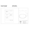 Maytoni Modern Ceiling Light Zon LED Including White Aluminium Energy