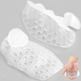 Original Weight Lifting Grips for Men Women Palm Protection, Ergonomics Fingerless Clear Rubber Gym Hand Grips for Weight Lifting, Deadlifts, Gym Workout Gloves for Bodybuilding