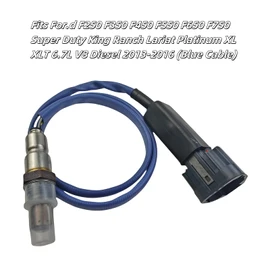 DC3Z9D378A Front Upstream Nox Trap Temperature Sensor 9046037 DC3Z-9D378-D Fits F0rd F250 F350 F450 F550 F650 F750 Super Duty King Ranch Lariat Platinum XL XLT 6.7L V8 Diesel 2013-2016 Blue Cable