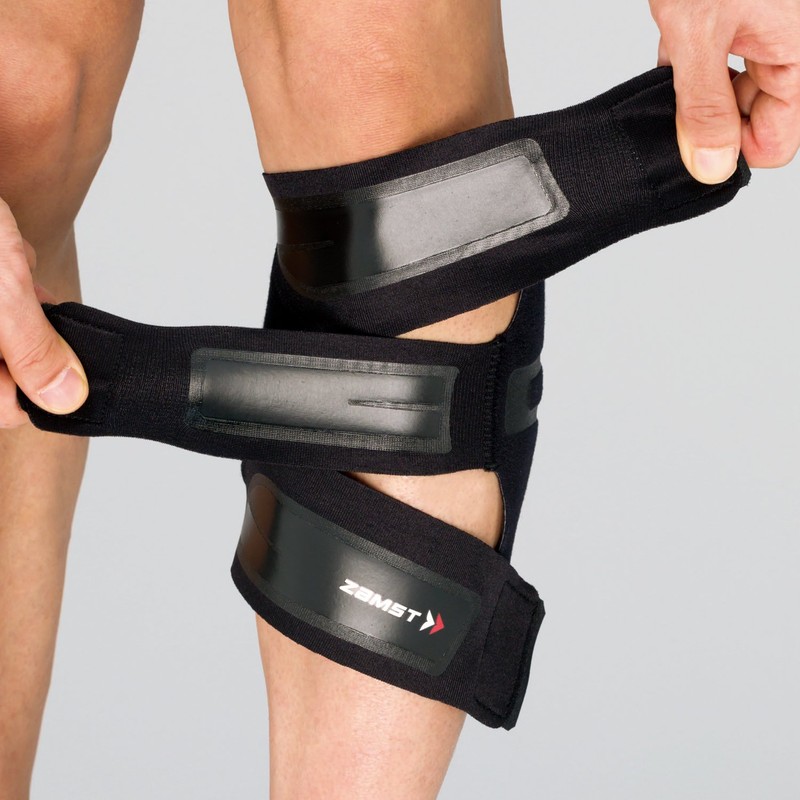 ZAMST 377902 FILMISTA CALF Thin Calf Supporter, Black, Medium Size
