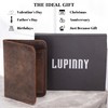 Lupinny Leather Slim Wallet, Credit Card Holder, Bifold, Minimalist, Front