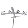 Metal Airplane Windmill Yard Spinner Airplane Wind Stainless Steel Sculpture