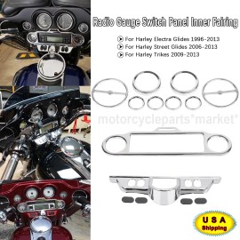 Unbranded Switch Panel Inner Fairing Cover Trim Kit For Harley Electra Glide FLHTCU FLHX