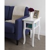 Kate and Laurel Lillian Transitional Wood Side Table, 18 x