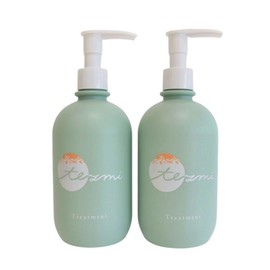 tezmi Tezumi Moisture Repair Treatment, Set of 2 [Ume Fruit Extract Blending, Mild Treatment, Moisturizing, Supple, Takasaki City's White Kaga Plum, 13.5 fl oz (400 ml) each] (2 Treatments)
