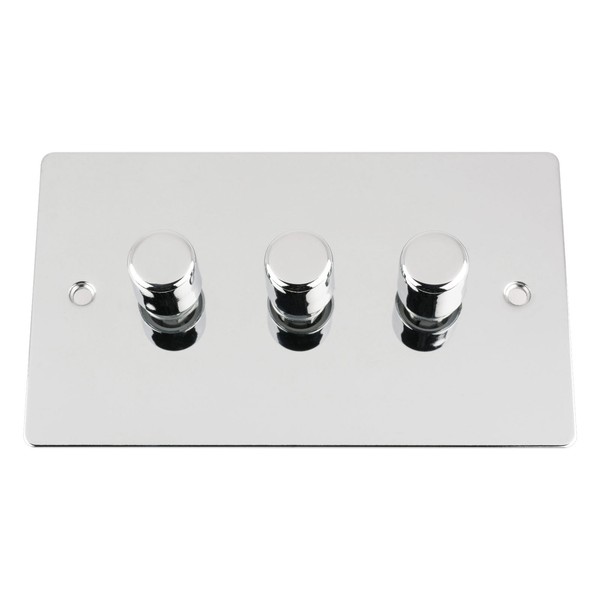 Light Dimmer Switch 3 Gang 2Way 10A -Push On Off