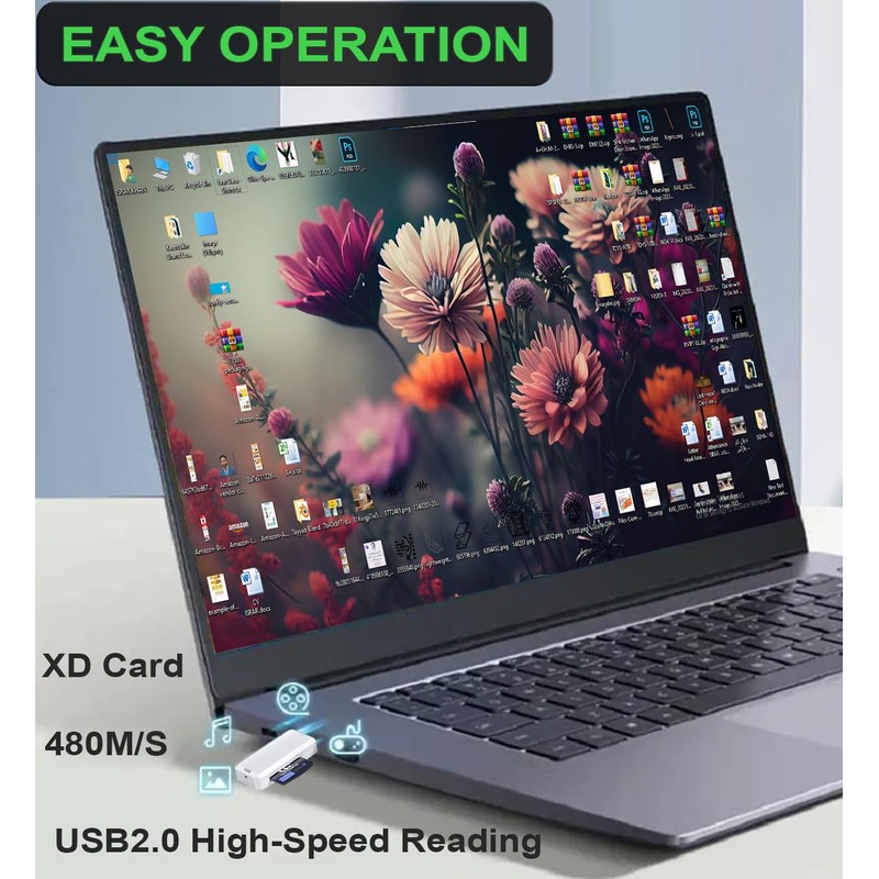 USB 2.0 Card Reader Fast Data Transfer for SD, and