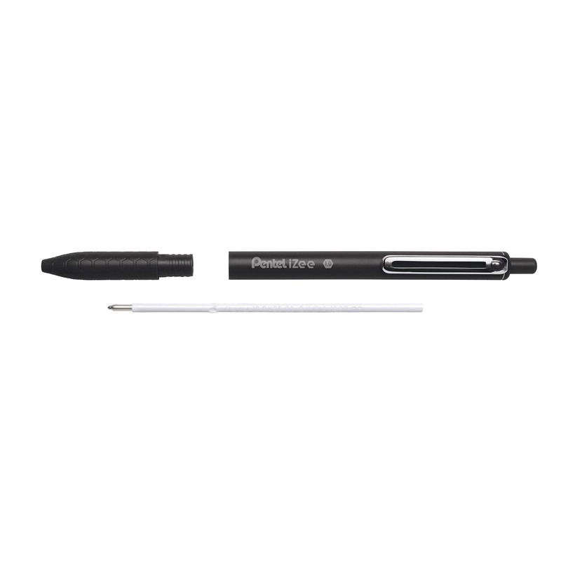 Pentel IZee Retractable Ballpoint Pen with Metal Clip Blister de